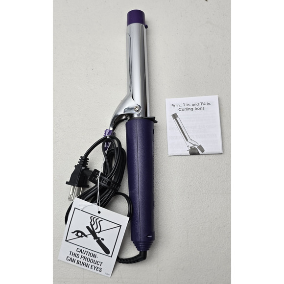 Conair 1 Inch Purple Curling Iron New Without Box - Picture 1 of 2